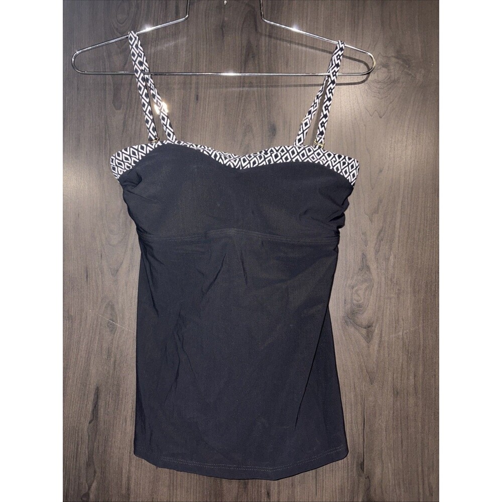 lands end tankini top Black Size 4